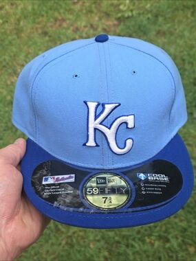 KANSAS CITY ROYALS|Authentic OnField New Era 59fifty Cool Base Fitted|Size 7 3/4